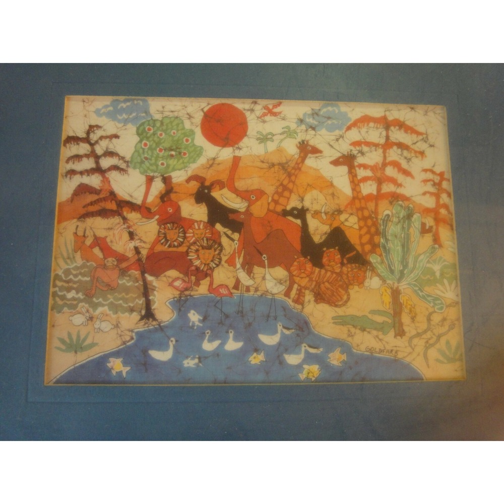 Goldfarb Print ready to frame Noah's Animals 5x7 religious Christian Art picture
